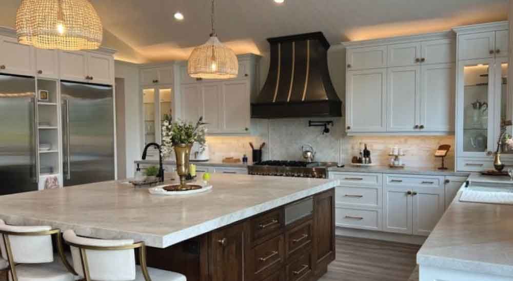 Transitional Kitchen with Modern Classic Elements in Westlake Village, California